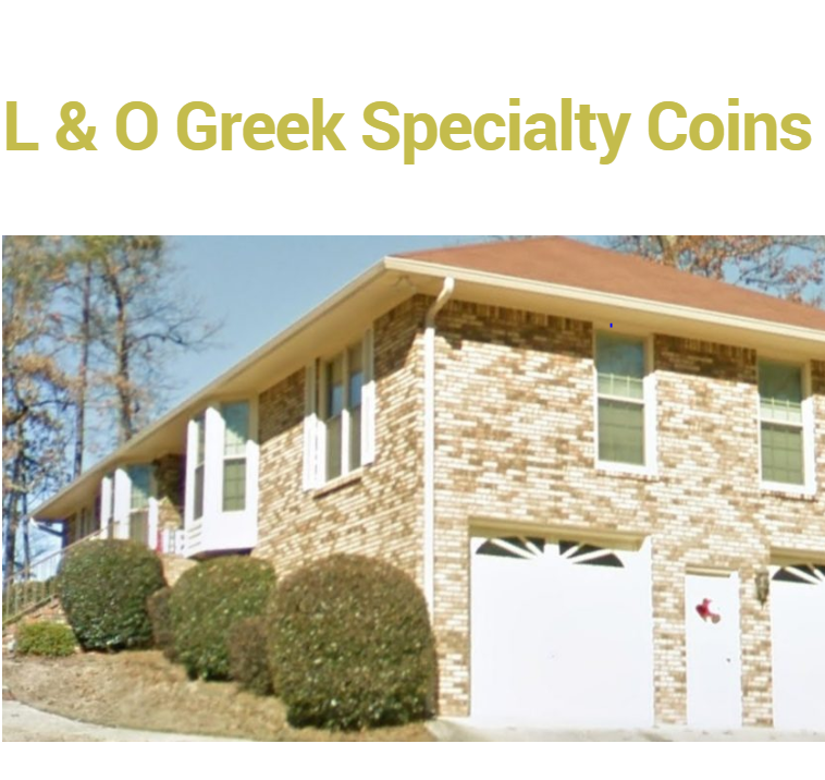 L & O Greek Specialty Coins Logo